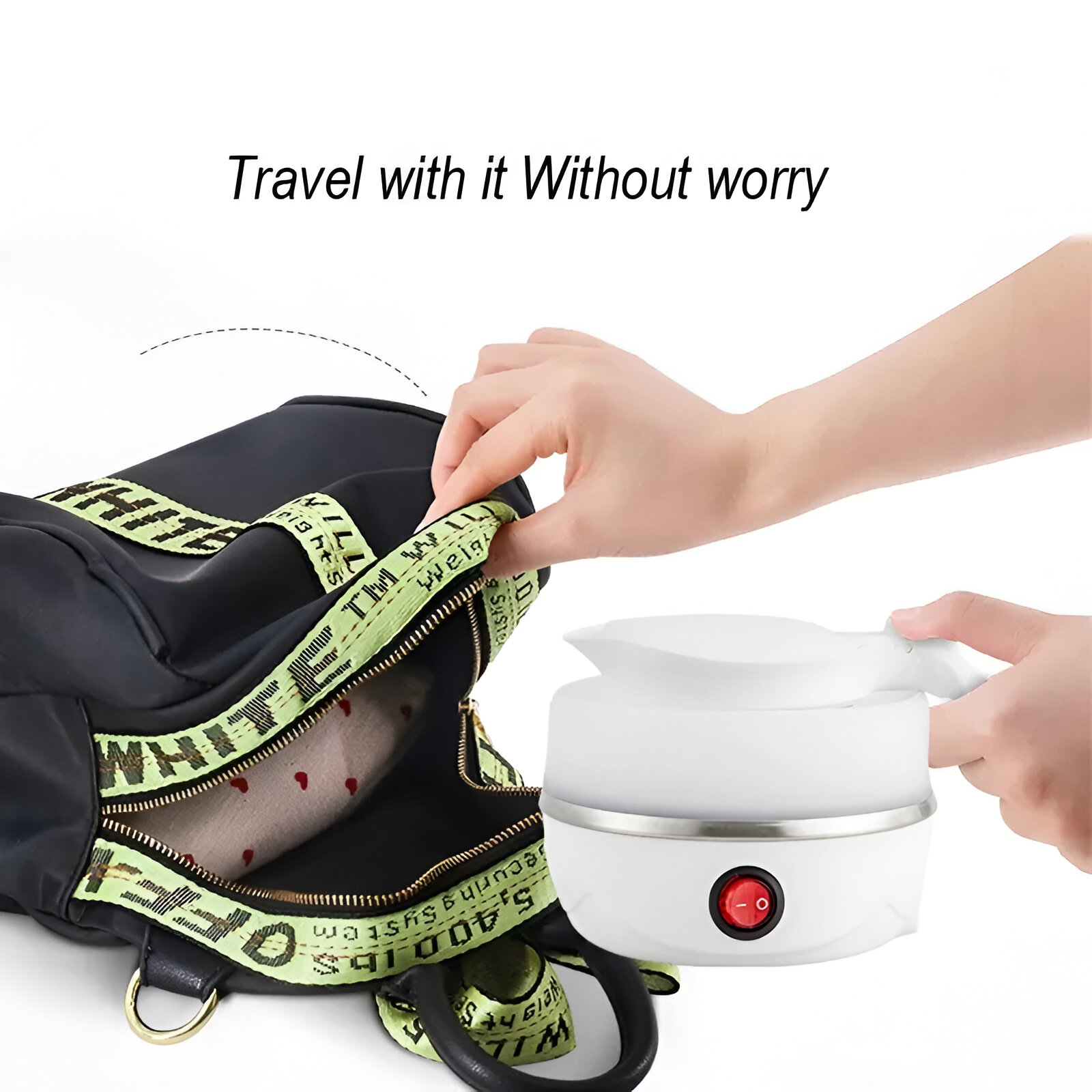 کتری برقی سیلیکونی مدل Electric Kettle